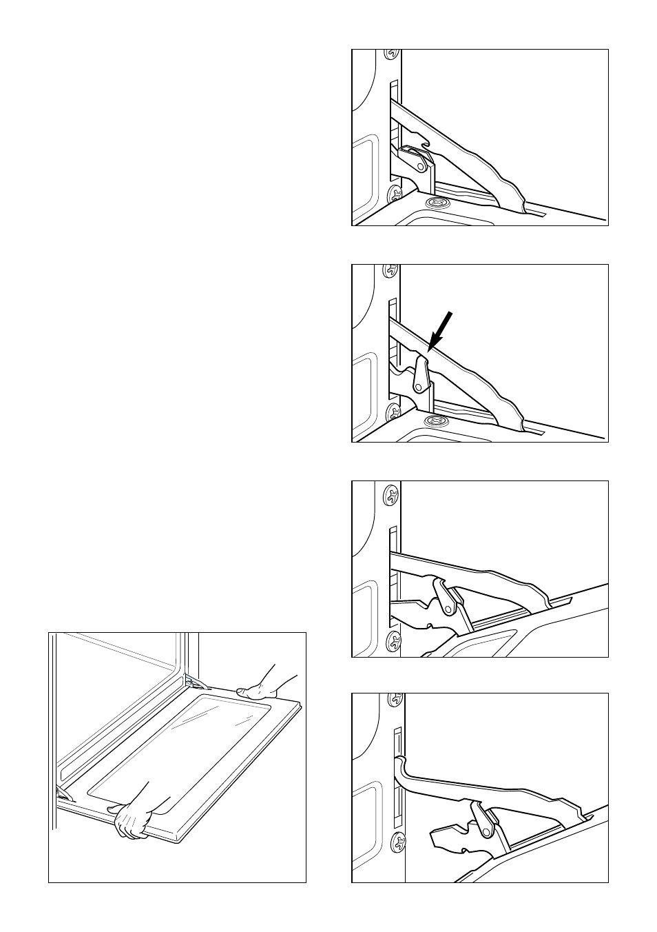 Removing the oven door | Caple C9220 User Manual | Page 33 / 36
