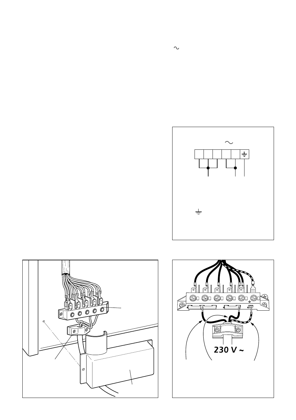 Connecting the feeder cable, N (l, 230 v | Caple C9220 User Manual | Page 6 / 36