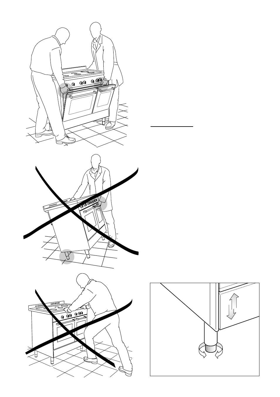 Levelling the cooker | Caple C9220 User Manual | Page 9 / 36
