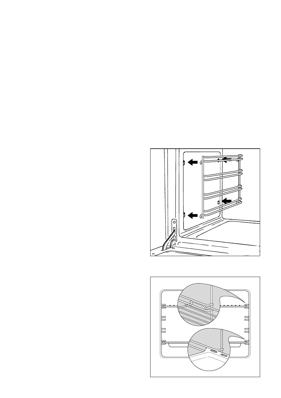 Assembly and dismantling of the side runner frames, Replacing the oven light bulb, Inside of oven | Caple CR1003SS User Manual | Page 36 / 40