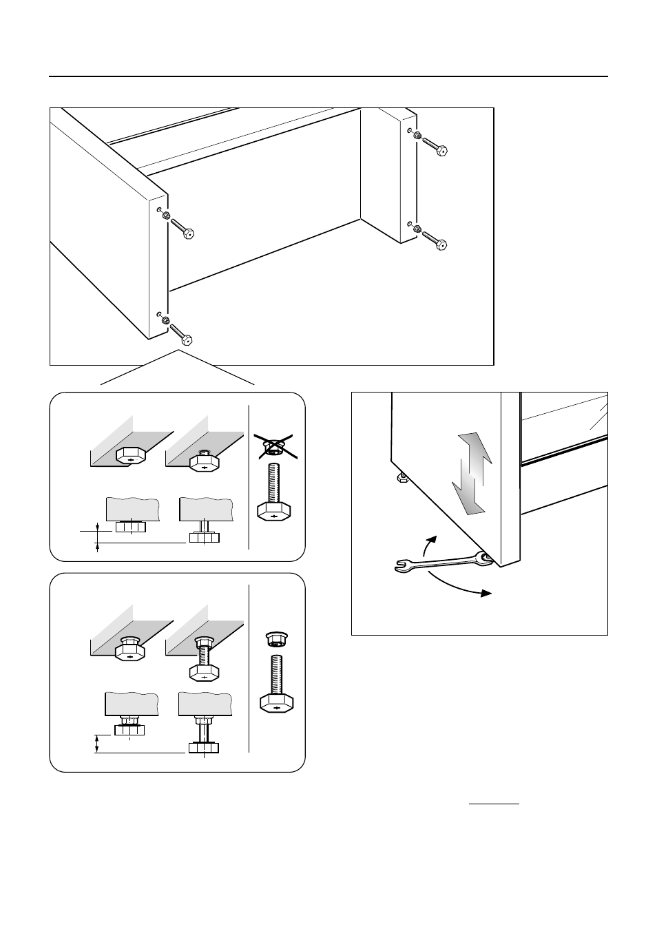 Fitting the adjustable feet | Caple CR1003SS User Manual | Page 8 / 40