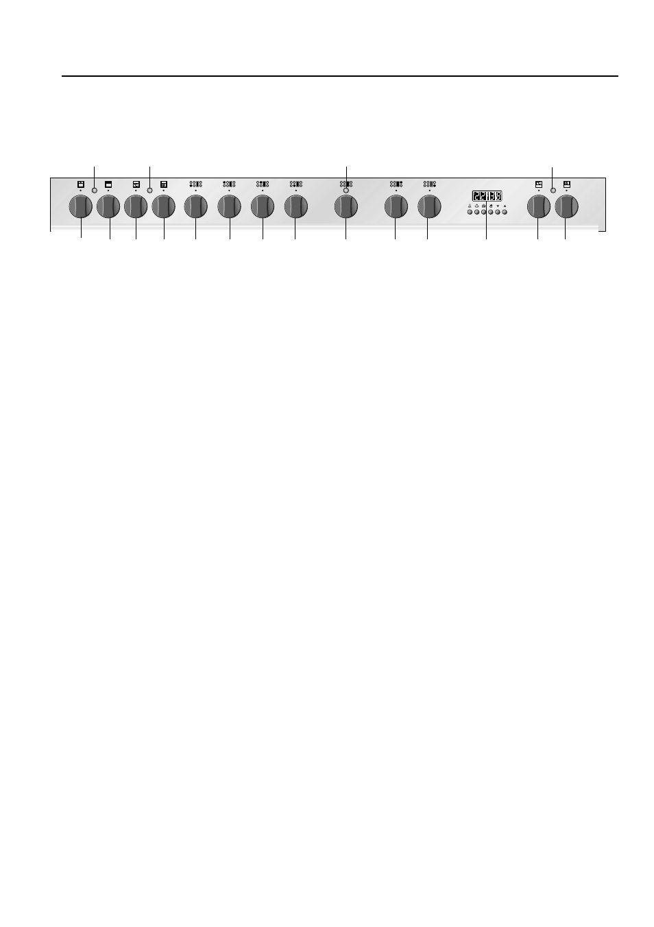 Control panel | Caple CR13400 User Manual | Page 15 / 48