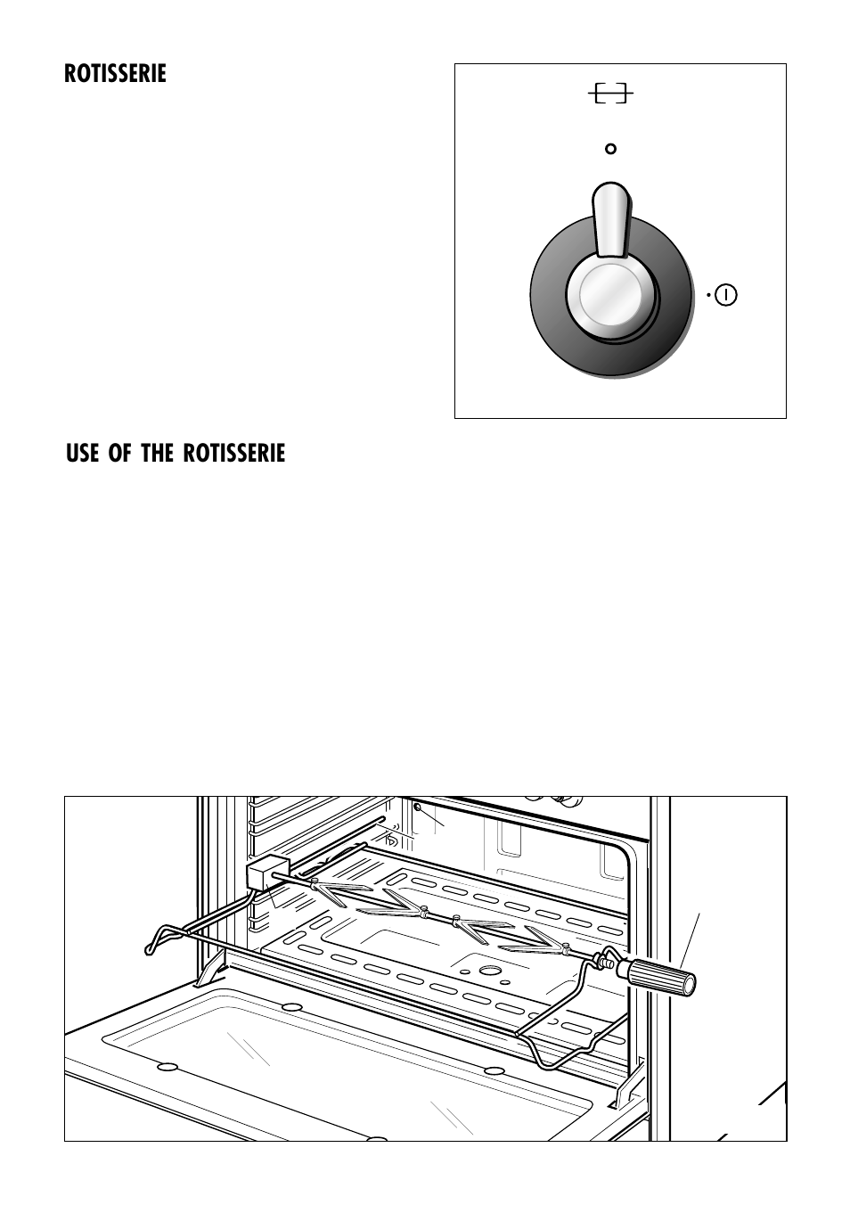 Rotisserie, Use of the rotisserie | Caple CR910SS User Manual | Page 24 / 36
