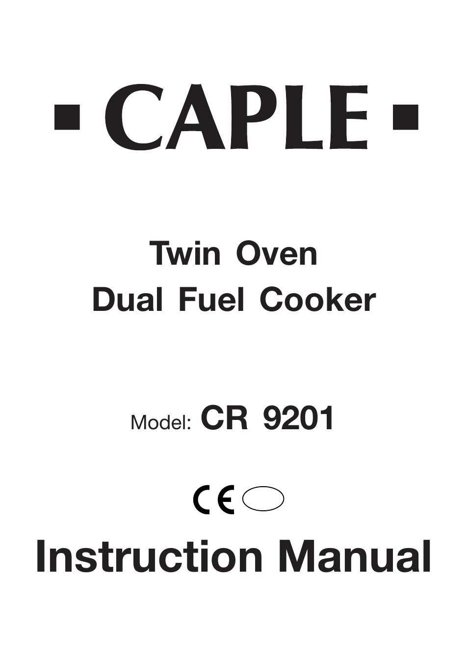 Caple CR9201AN User Manual | 44 pages