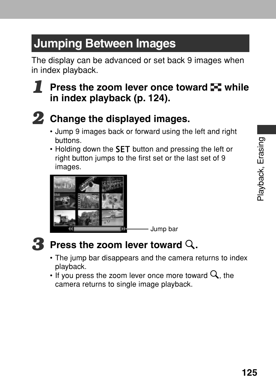 Jumping between images | Canon A80 User Manual | Page 129 / 218