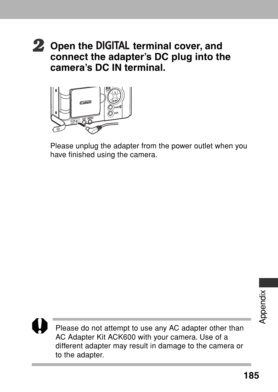 Canon A80 User Manual | Page 189 / 218