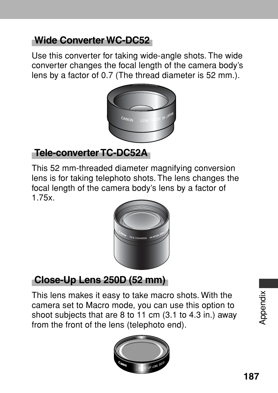 Canon A80 User Manual | Page 191 / 218
