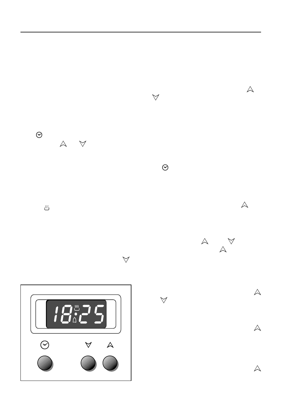 7 - electronic clock / end cooking timer, Electronic clock, Setting the frequency of the alarm sound | Cooking with automatic switch-off, Electronic alarm | Caple C5210 User Manual | Page 21 / 32