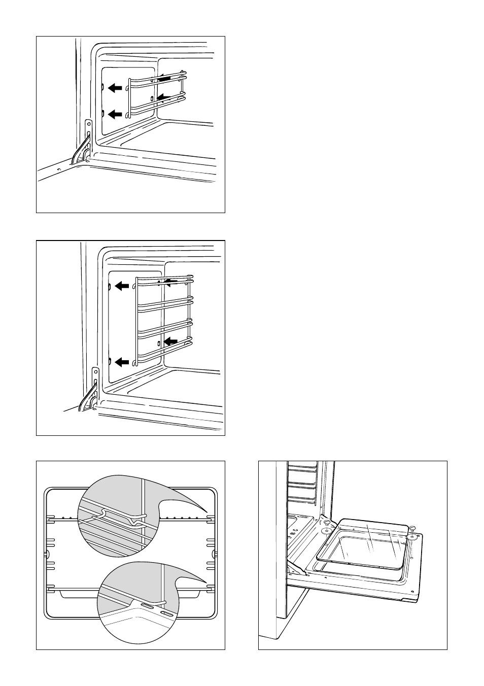 Using the top and the main oven for the first time, Oven door | Caple C5210 User Manual | Page 26 / 32