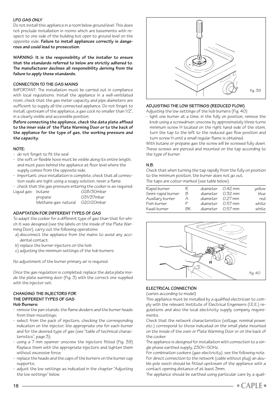 Caple CR1001SS User Manual | Page 18 / 24