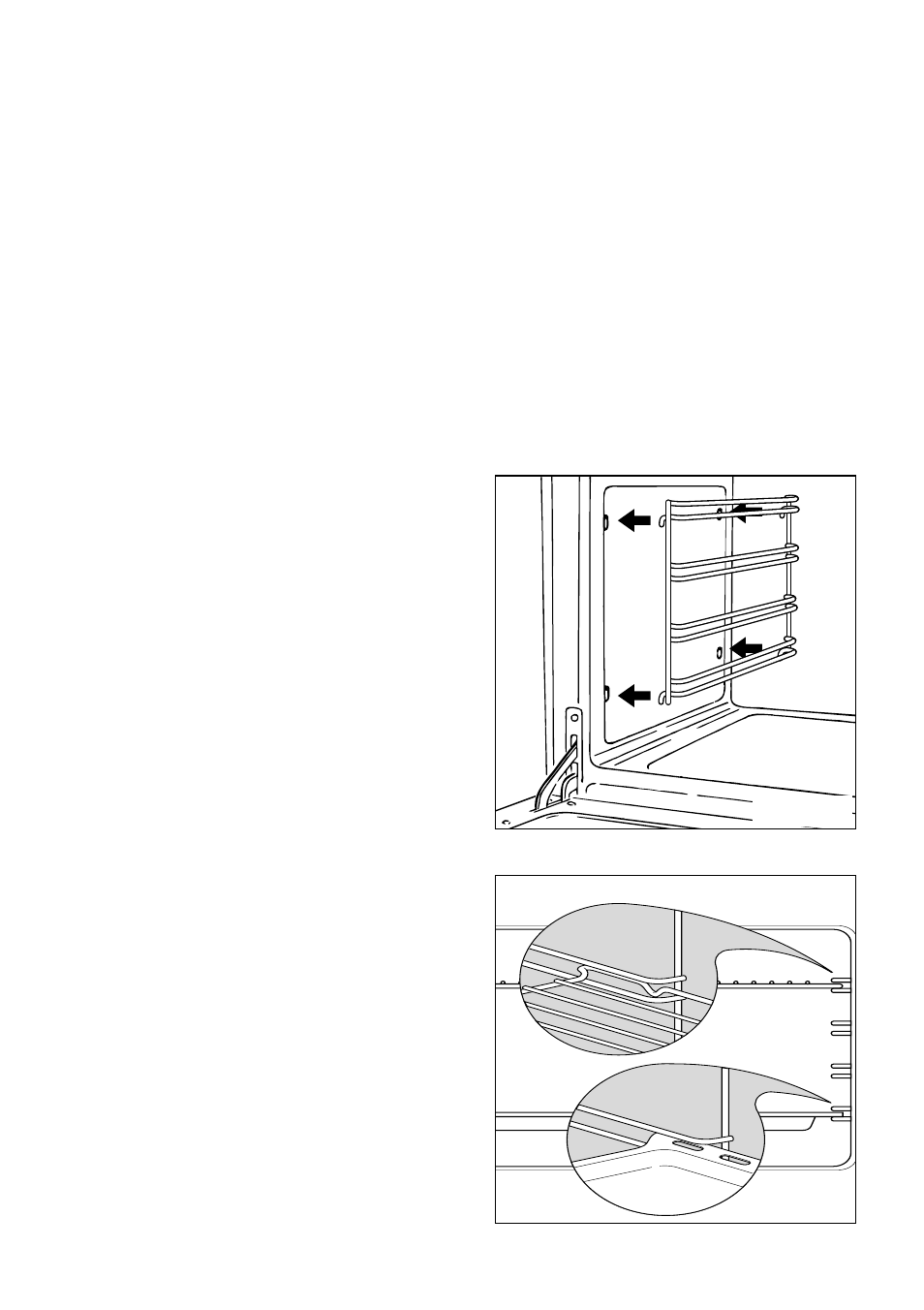 Assembly and dismantling of the side runner frames, Replacing the oven light bulb, Inside of oven | Caple CR1100SS User Manual | Page 35 / 40