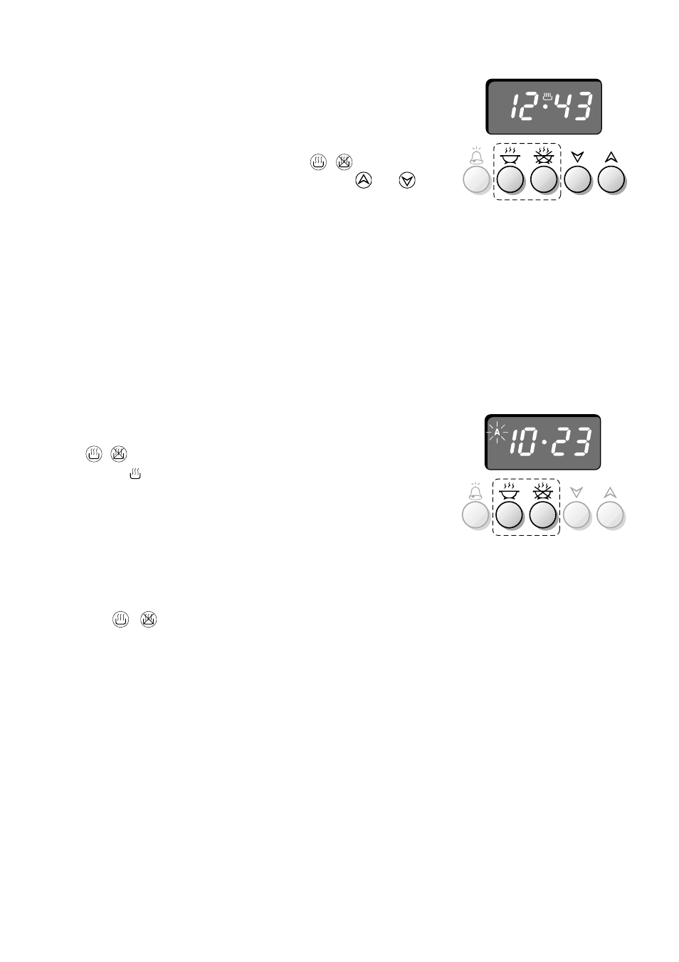 Setting time of day, Manual operation, Cancelling a programme | Caple CR7200 User Manual | Page 27 / 40