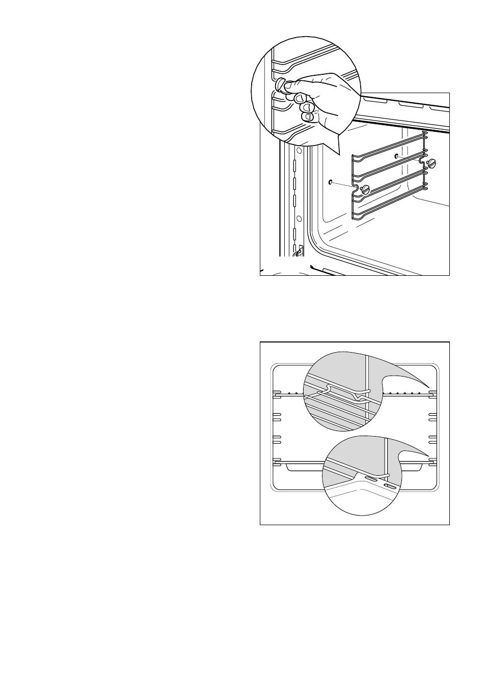 Inside of ovens, Assembling and removing the side racks | Caple CR7200 User Manual | Page 33 / 40