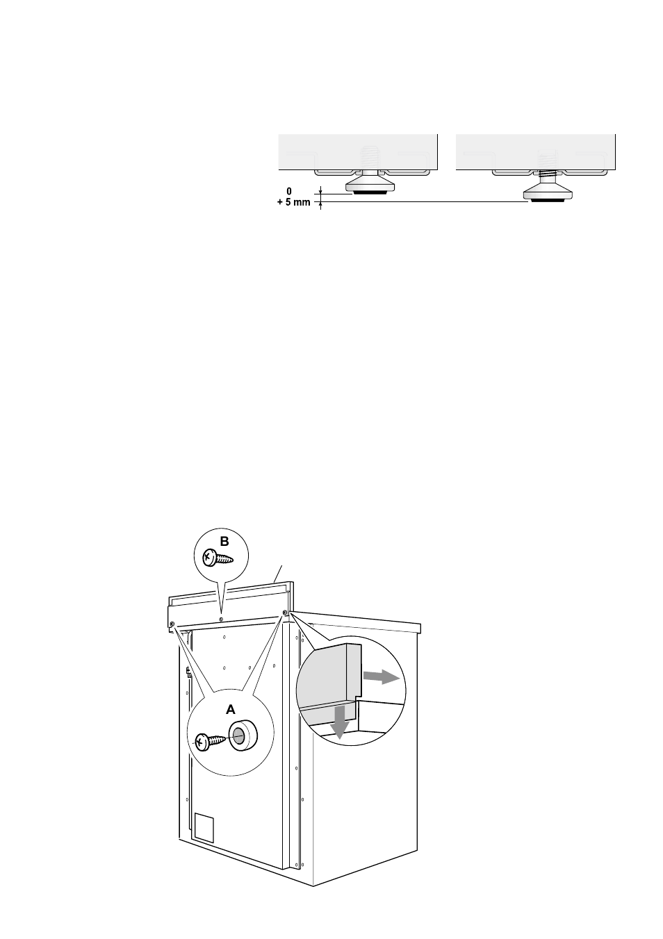 Backguard, Adjustable feet | Caple CR7200 User Manual | Page 7 / 40