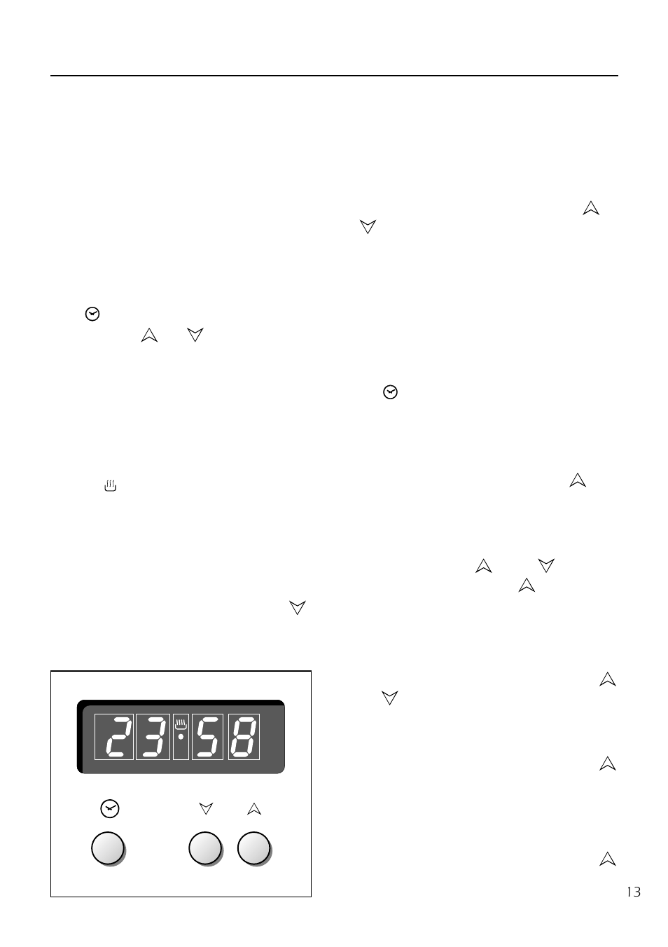 4 - electronic clock / end cooking timer, Electronic clock, Setting the frequency of the alarm sound | Cooking with automatic switch-off, Electronic alarm | Caple C5220 User Manual | Page 13 / 24