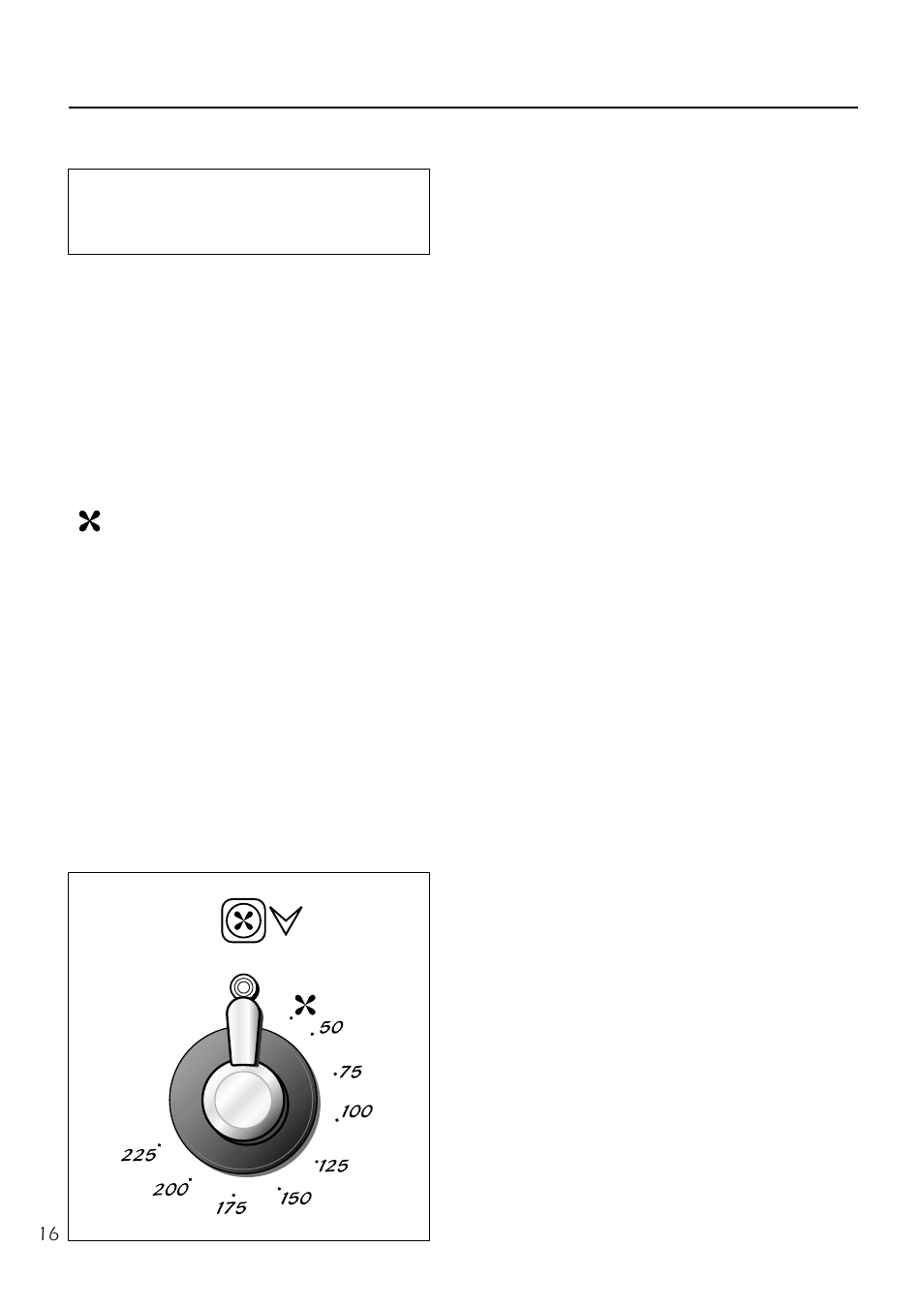 6 - how to use the bottom main oven, Switch and thermostat selector | Caple C5220 User Manual | Page 16 / 24