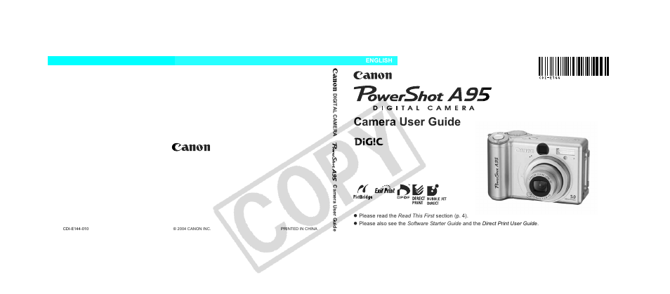 Canon CDI-E144-010 User Manual | 163 pages