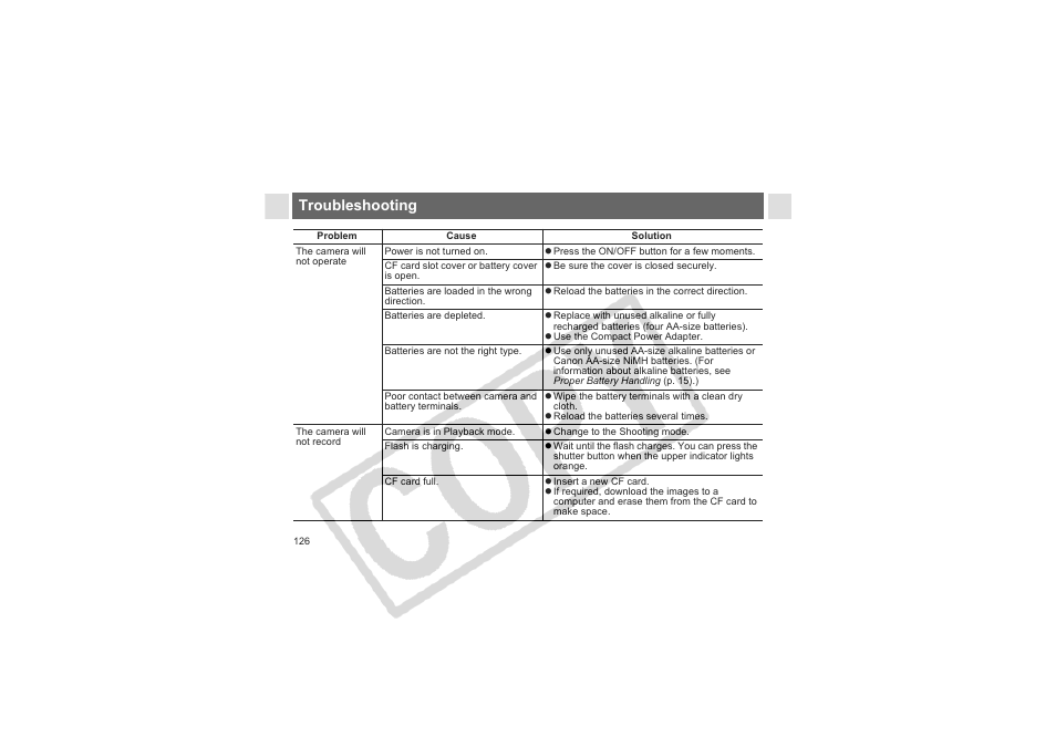 Troubleshooting | Canon CDI-E144-010 User Manual | Page 128 / 163