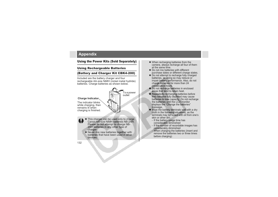 Appendix | Canon CDI-E144-010 User Manual | Page 134 / 163