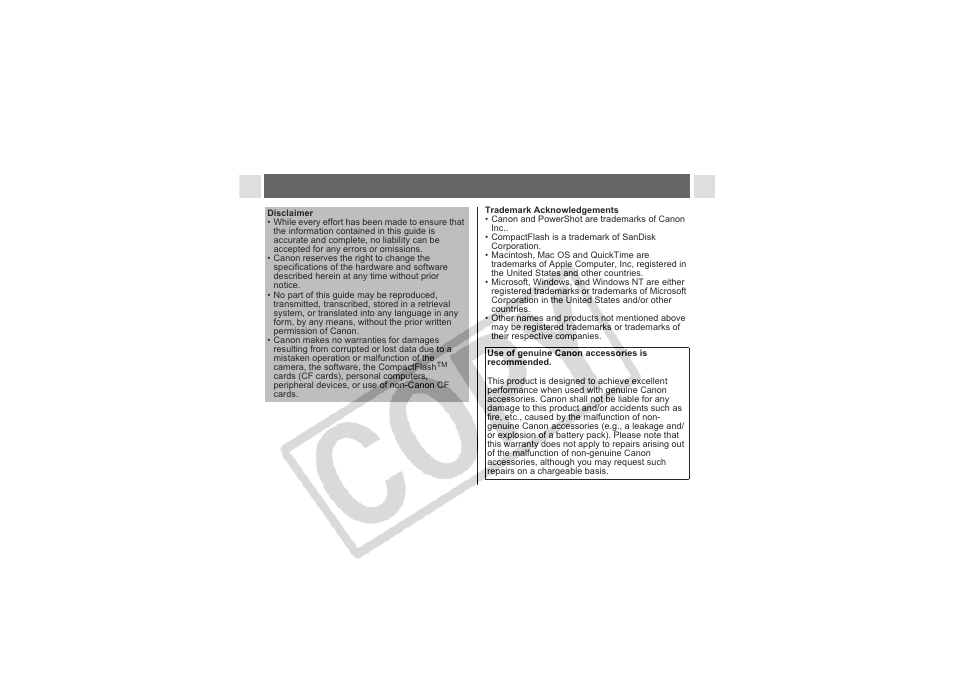 Canon CDI-E144-010 User Manual | Page 2 / 163