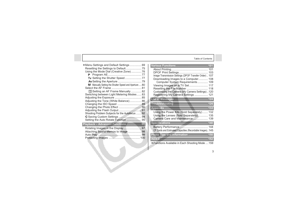 Canon CDI-E144-010 User Manual | Page 5 / 163