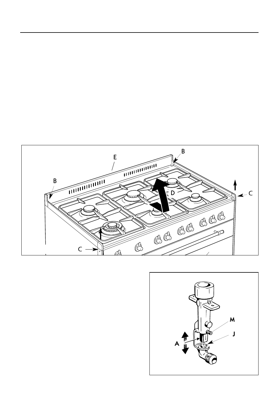 Conversion to lpg, Adjusting of primary air of the top burners, Injectors replacement of top burners | Caple CRG902SS User Manual | Page 11 / 36