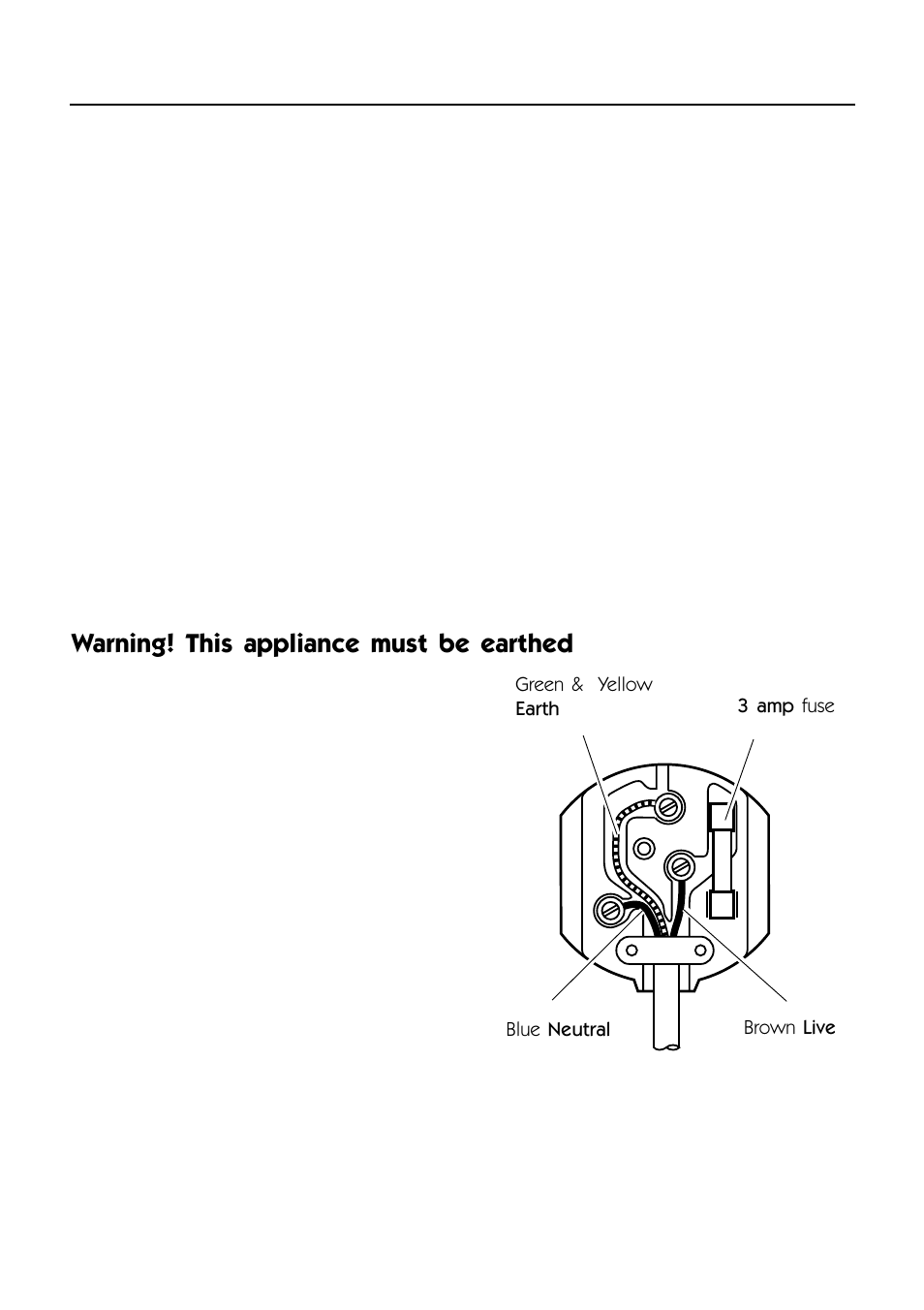 1 - electrical installation, Warning! this appliance must be earthed | Caple CRG902SS User Manual | Page 4 / 36