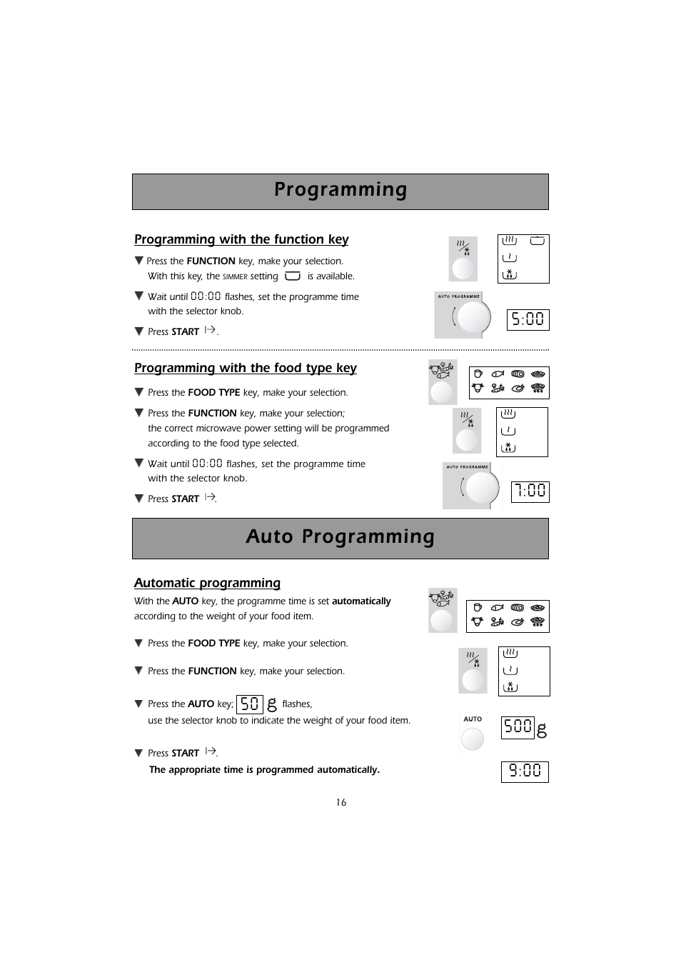 Programming, Auto programming | Caple CM101 User Manual | Page 16 / 28