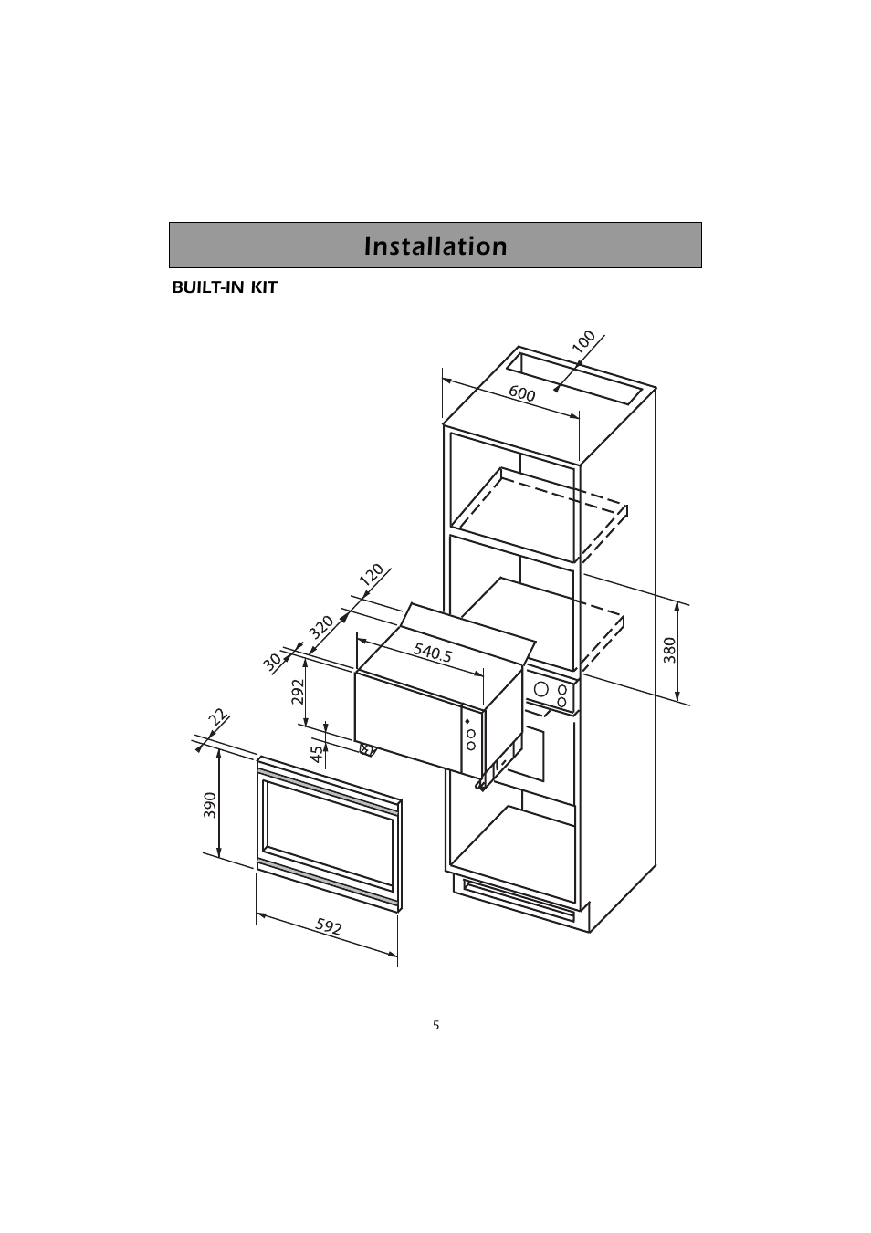 Installation | Caple CM101 User Manual | Page 5 / 28