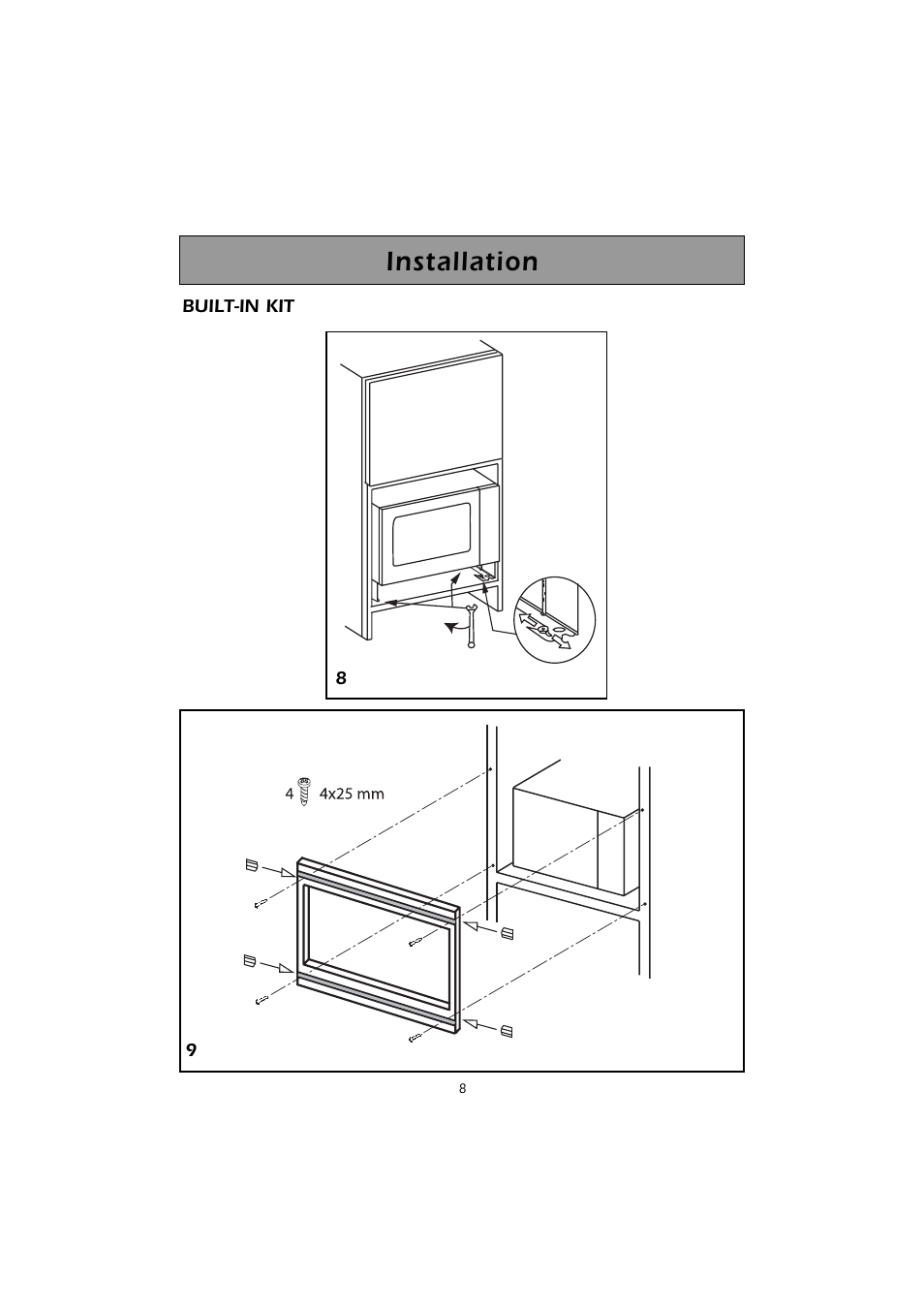 Installation | Caple CM101 User Manual | Page 8 / 28