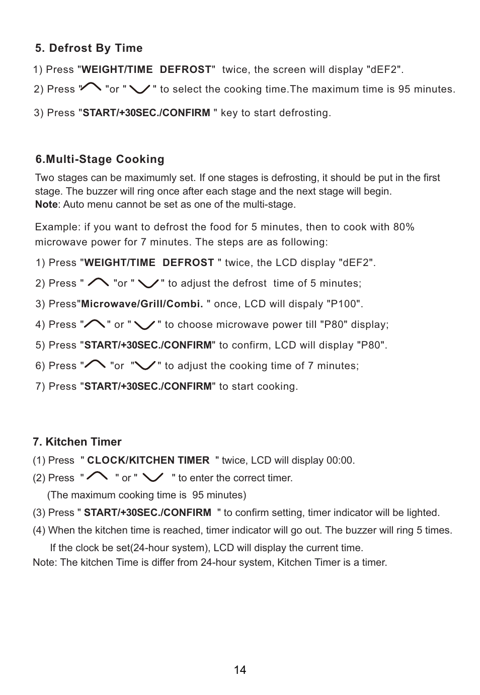 Caple CM119 User Manual | Page 14 / 17