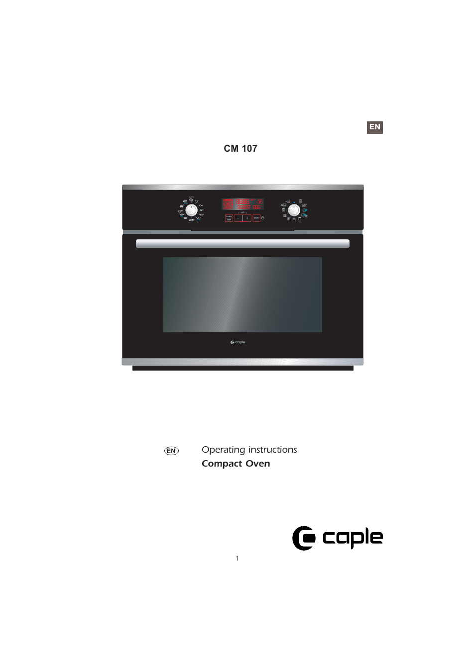 Caple CM107 User Manual | 29 pages