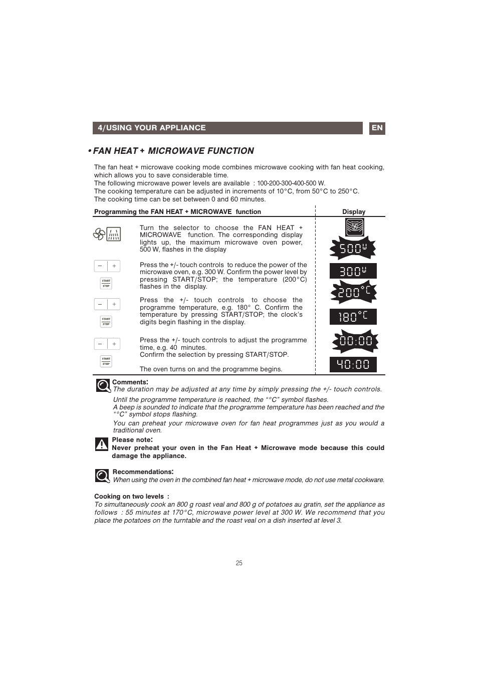 Caple CM107 User Manual | Page 25 / 29