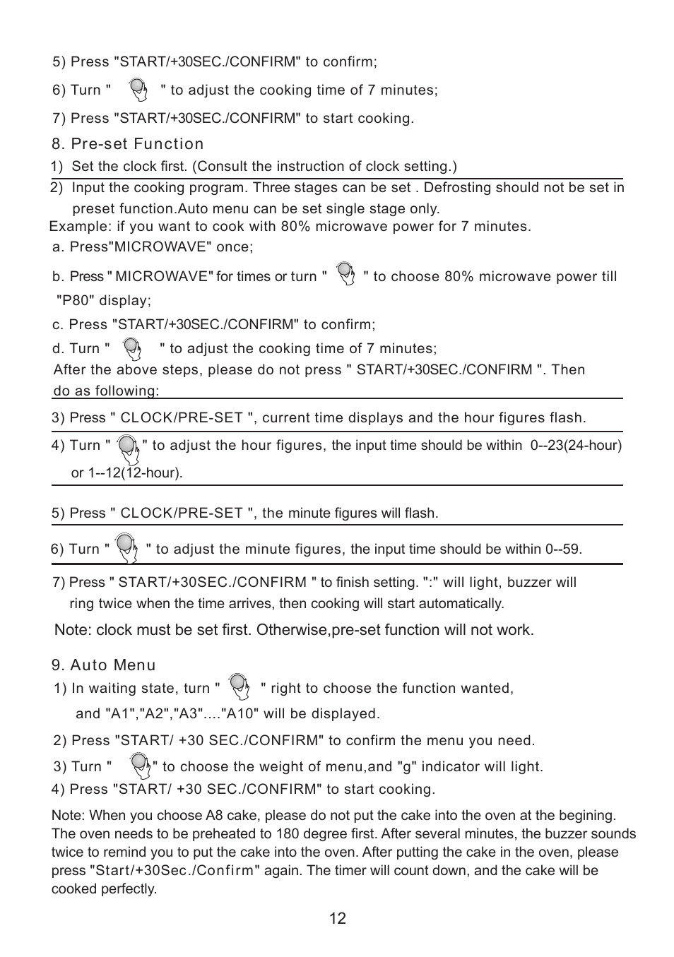 Caple CM118 User Manual | Page 12 / 20