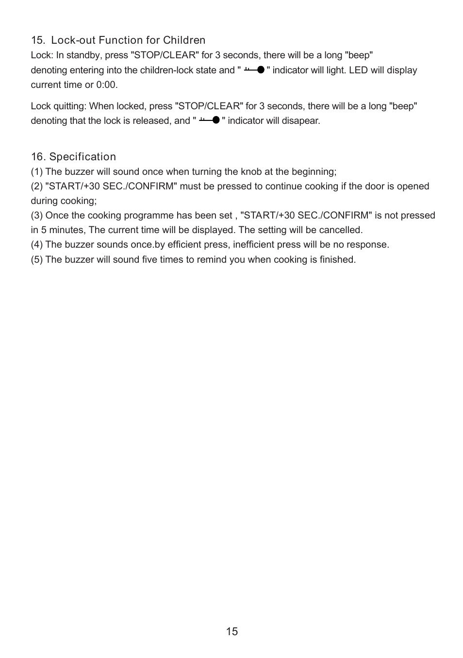 Caple CM118 User Manual | Page 15 / 20