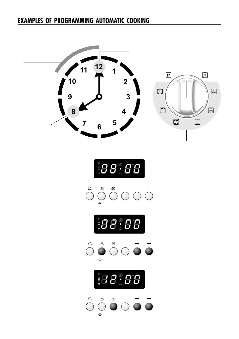 Examples of programming automatic cooking | Caple C240SS User Manual | Page 32 / 40