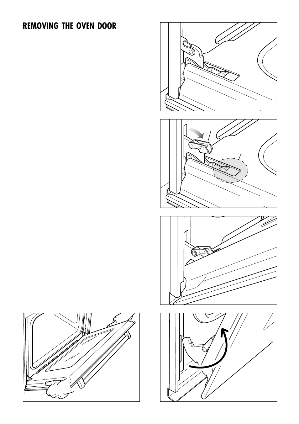 Removing the oven door | Caple C240SS User Manual | Page 35 / 40