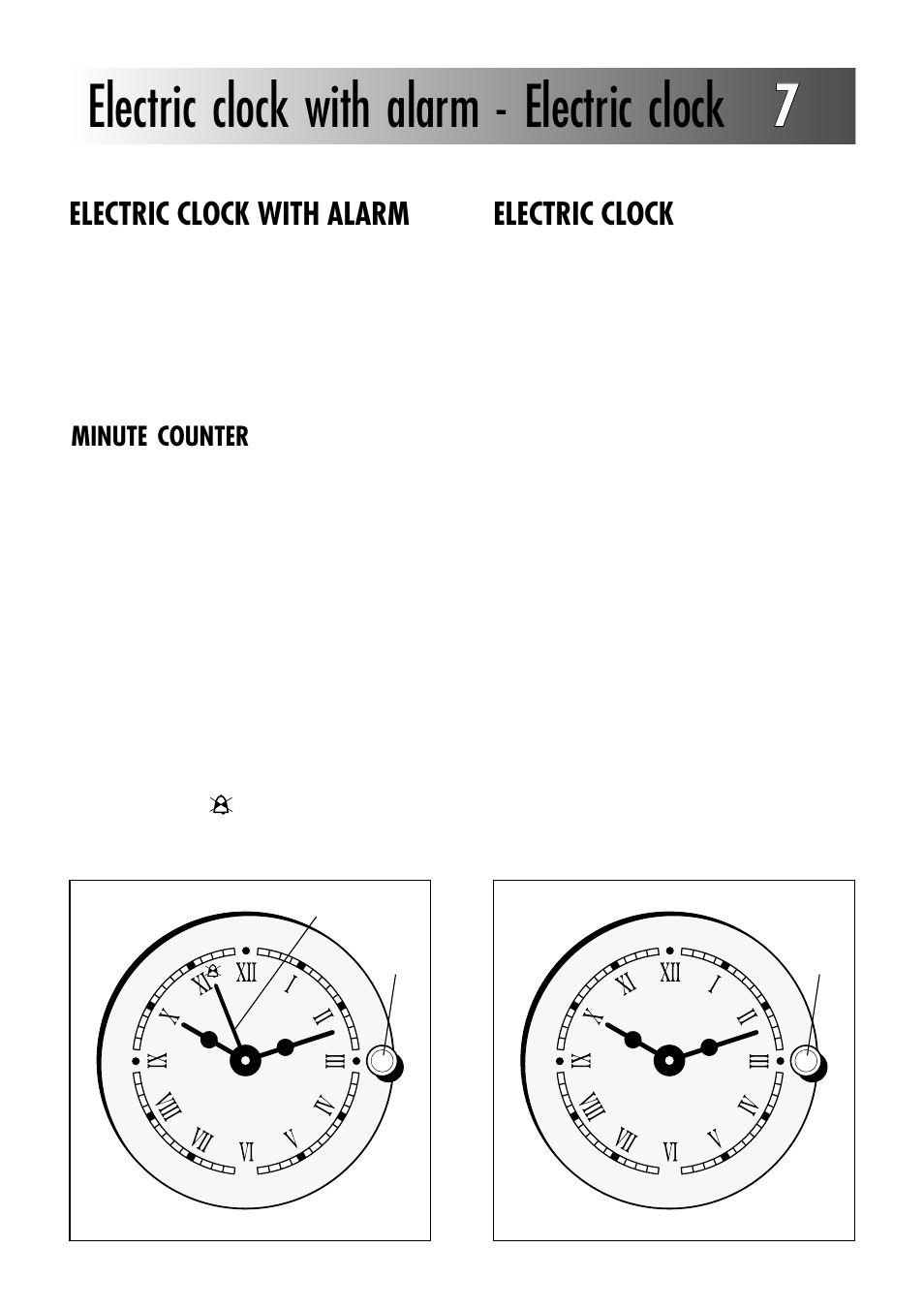 Electric clock with alarm - electric clock 77, Electric clock with alarm, Electric clock | Caple C270GSS User Manual | Page 18 / 32