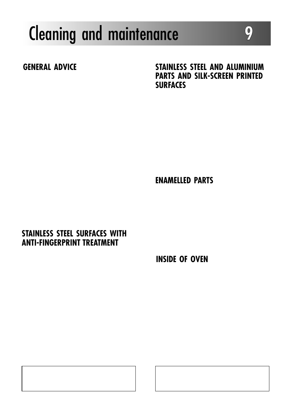 Cleaning and maintenance 99 | Caple C270GSS User Manual | Page 20 / 32