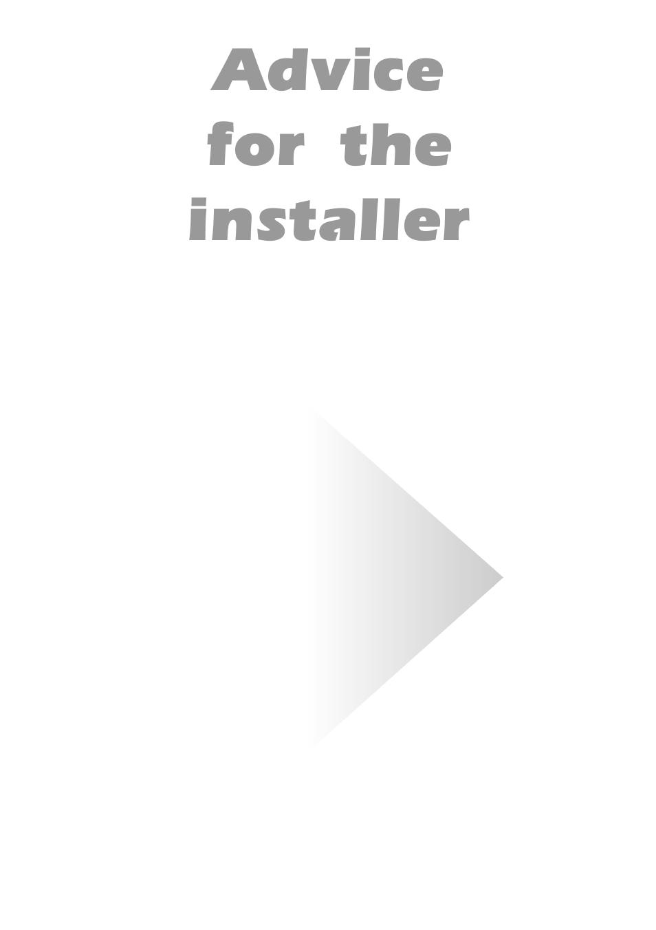 Advice for the installer | Caple C270GSS User Manual | Page 26 / 32