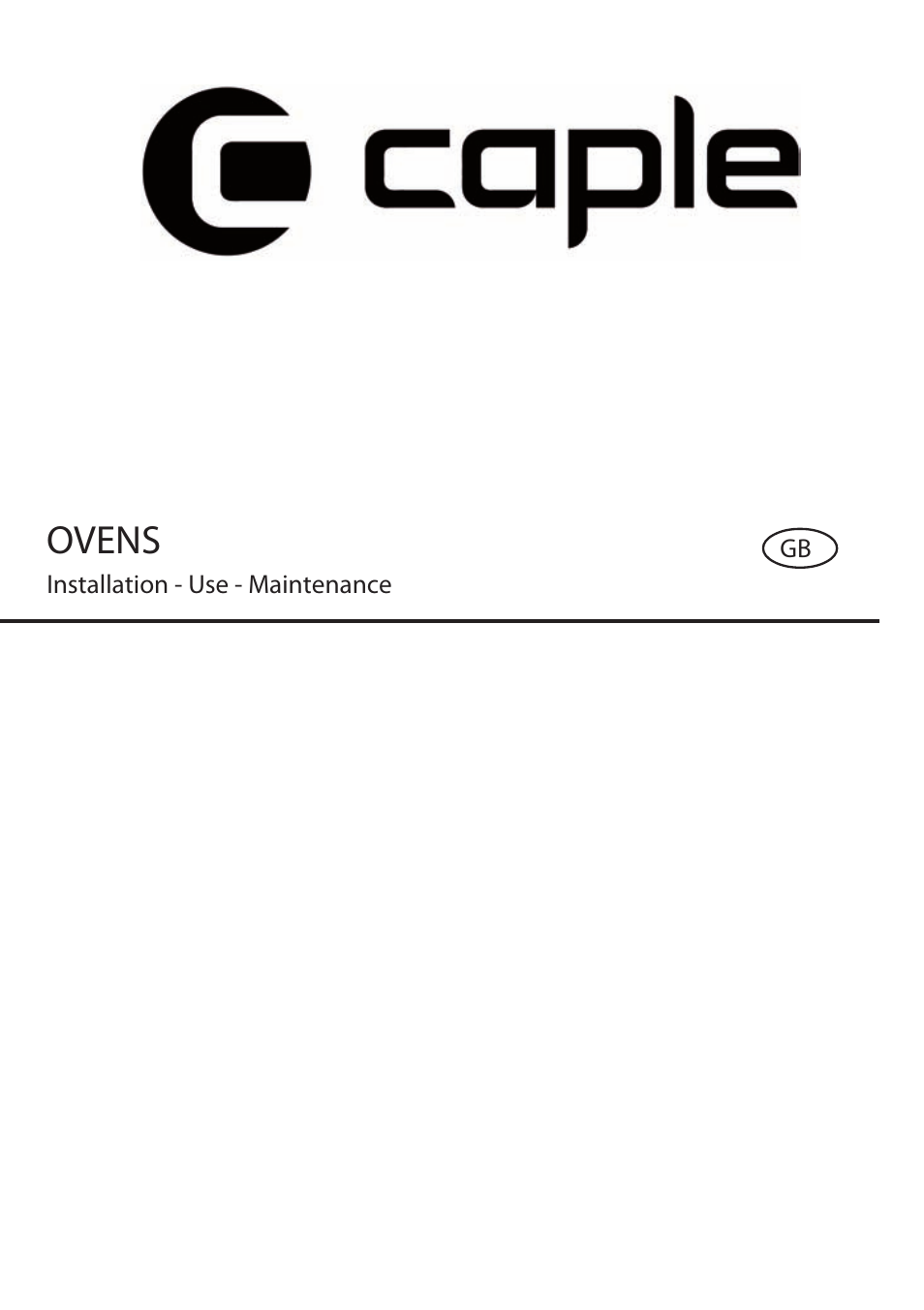 Caple C2470SS User Manual | 47 pages