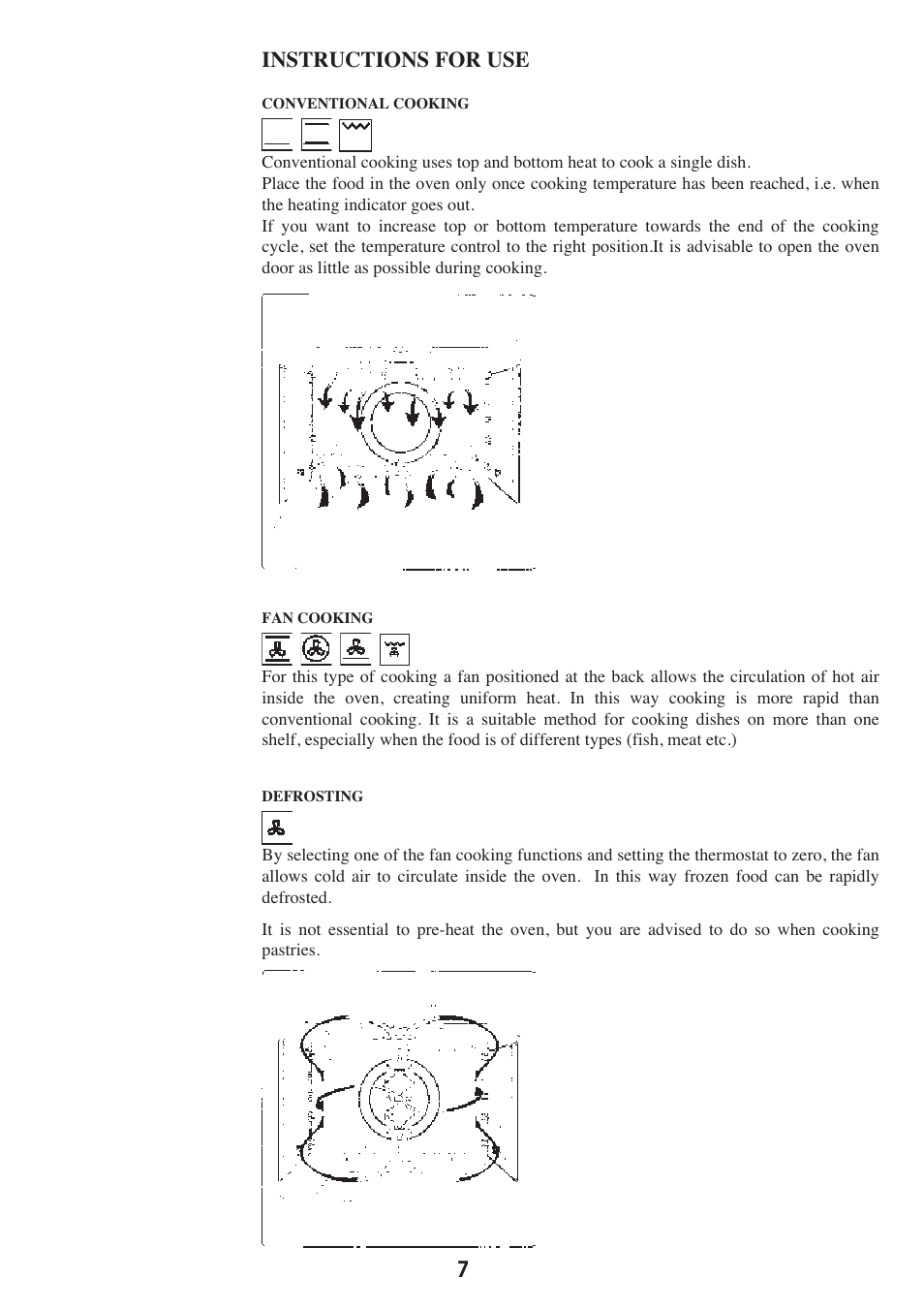 7instructions for use | Caple C2470SS User Manual | Page 7 / 47