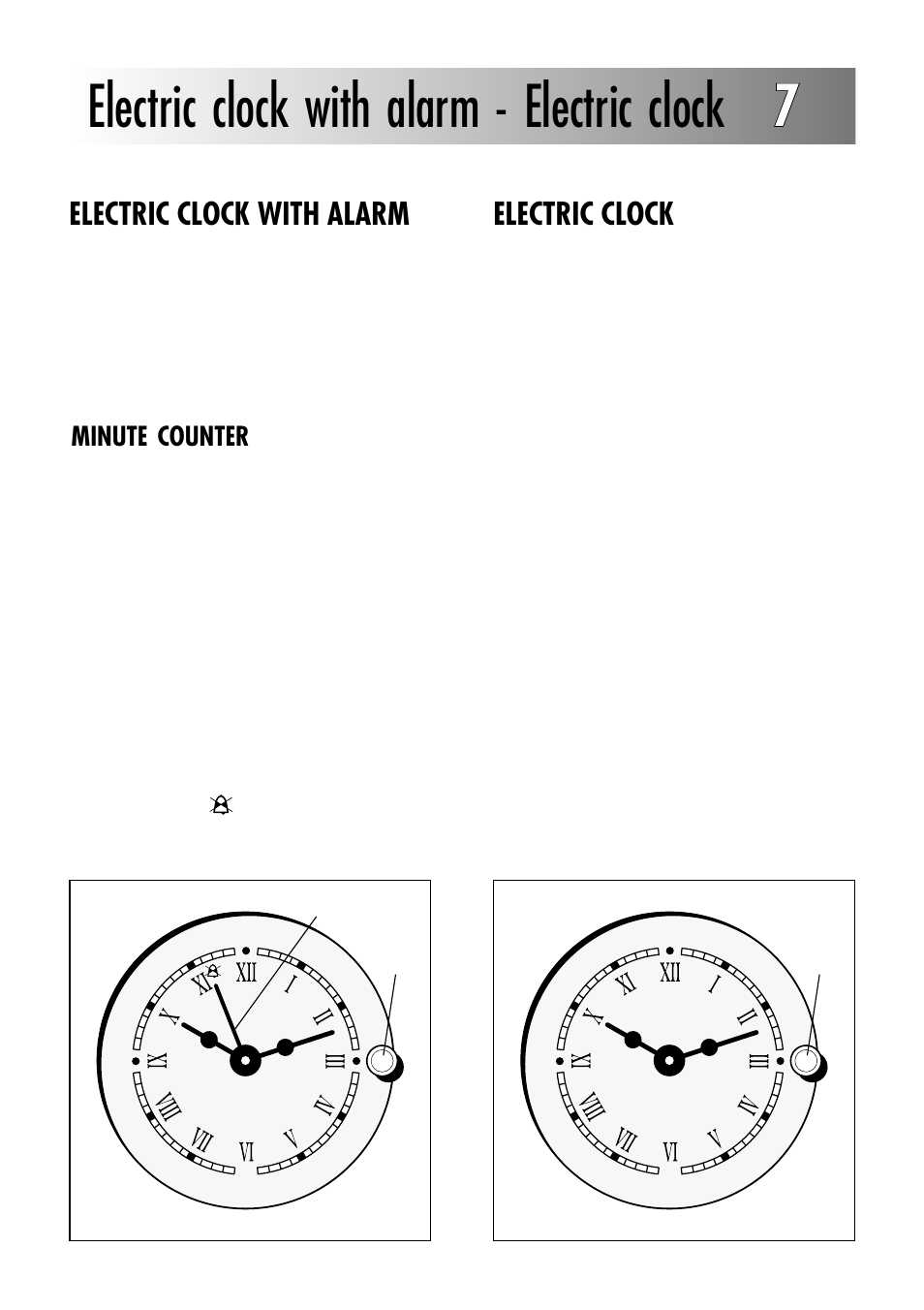 Electric clock with alarm - electric clock 77, Electric clock with alarm, Electric clock | Caple C232SS User Manual | Page 18 / 32