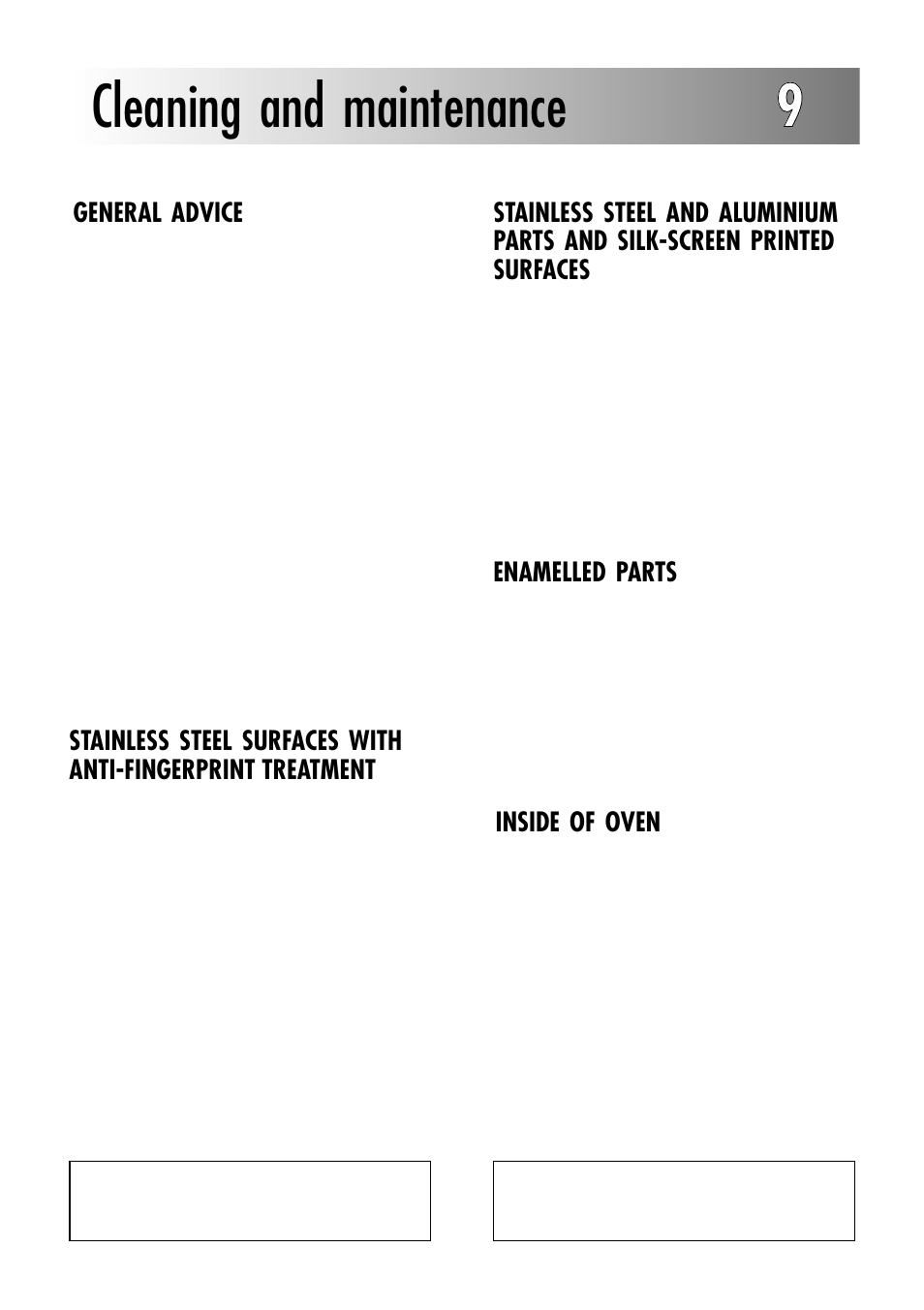 Cleaning and maintenance 99 | Caple C232SS User Manual | Page 20 / 32