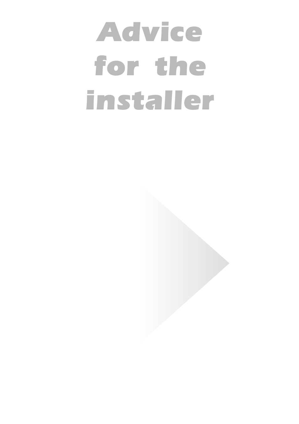 Advice for the installer | Caple C232SS User Manual | Page 26 / 32