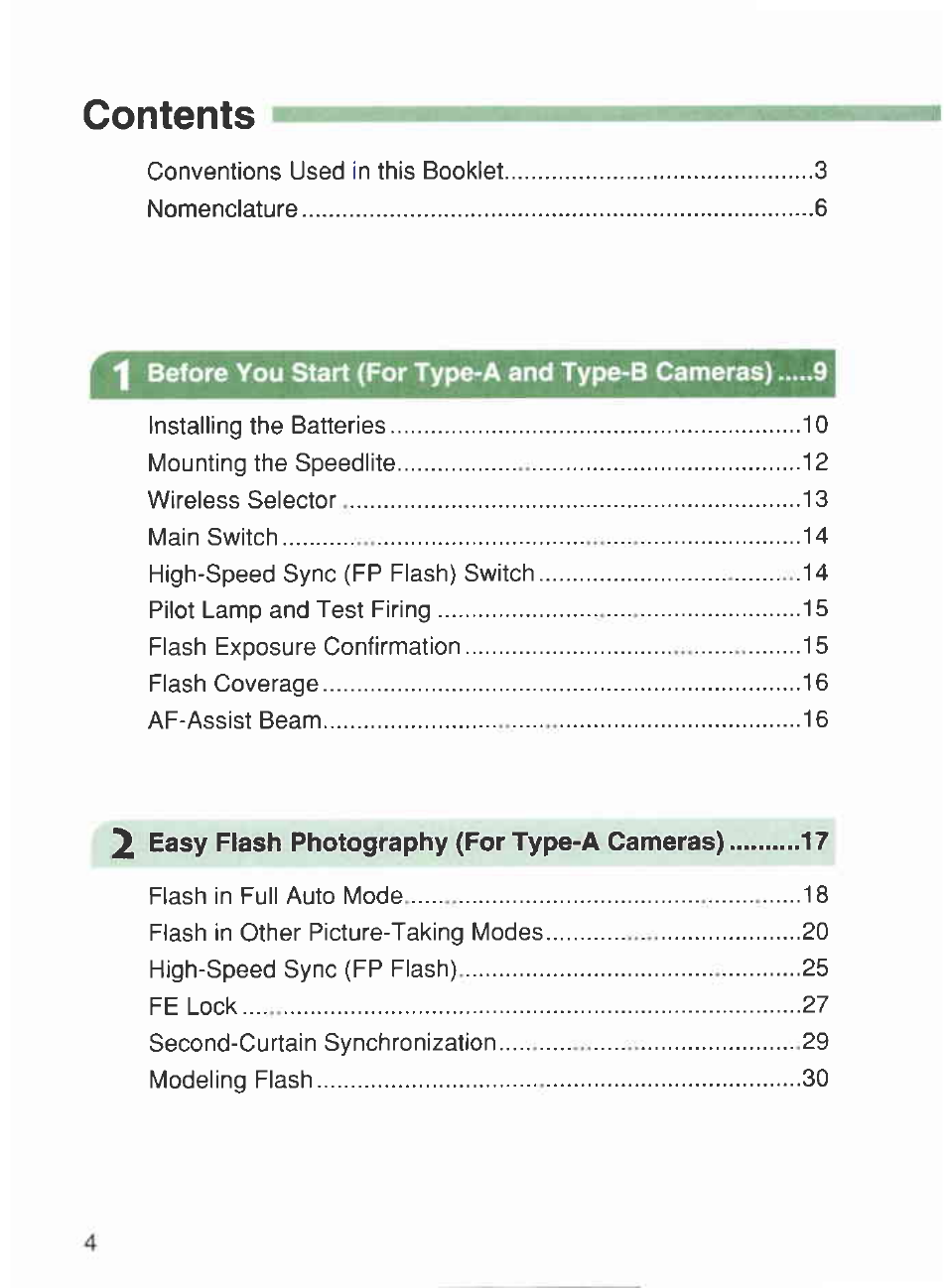 Canon 420EX User Manual | Page 4 / 56