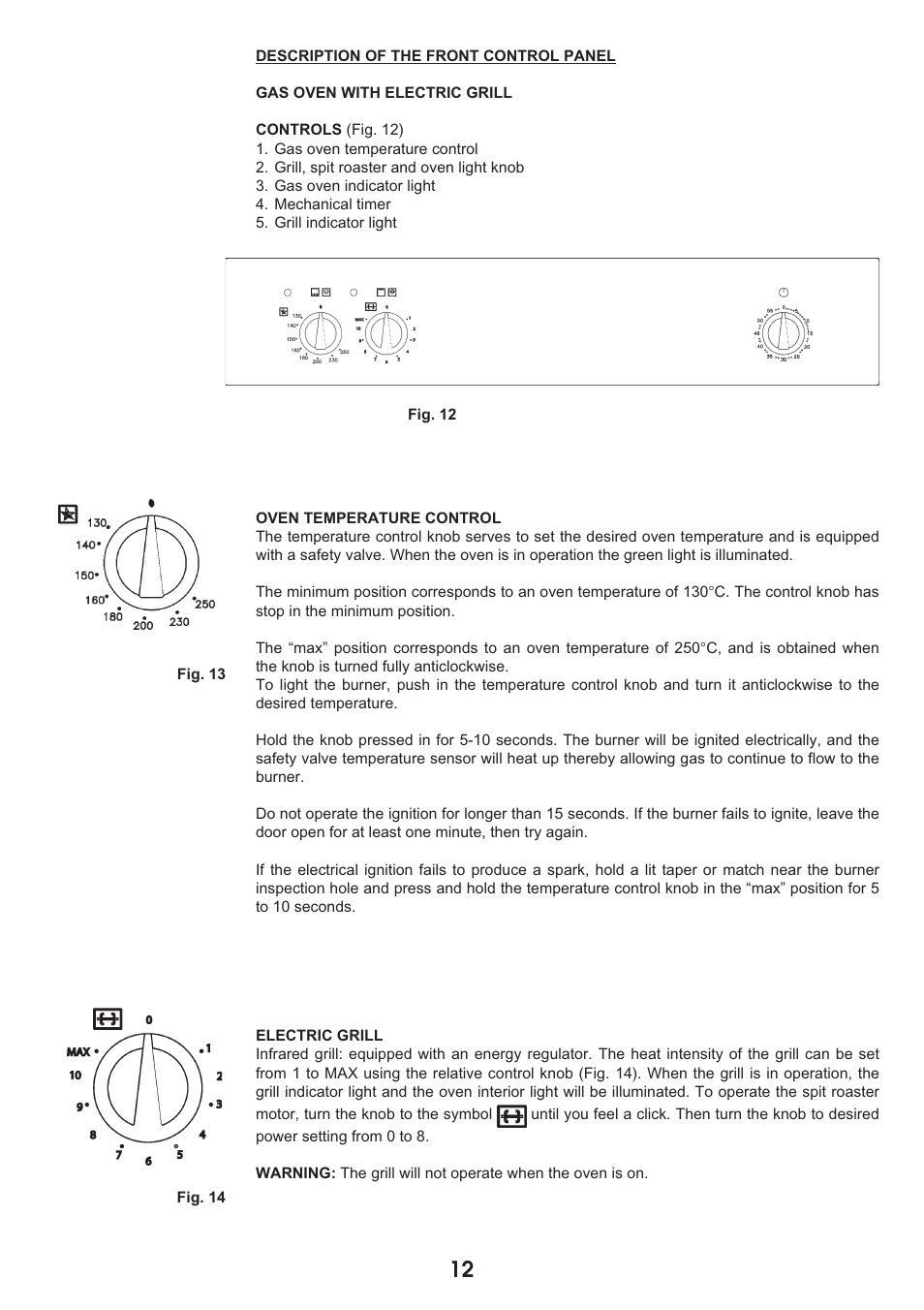 Caple C2500SS User Manual | Page 12 / 20