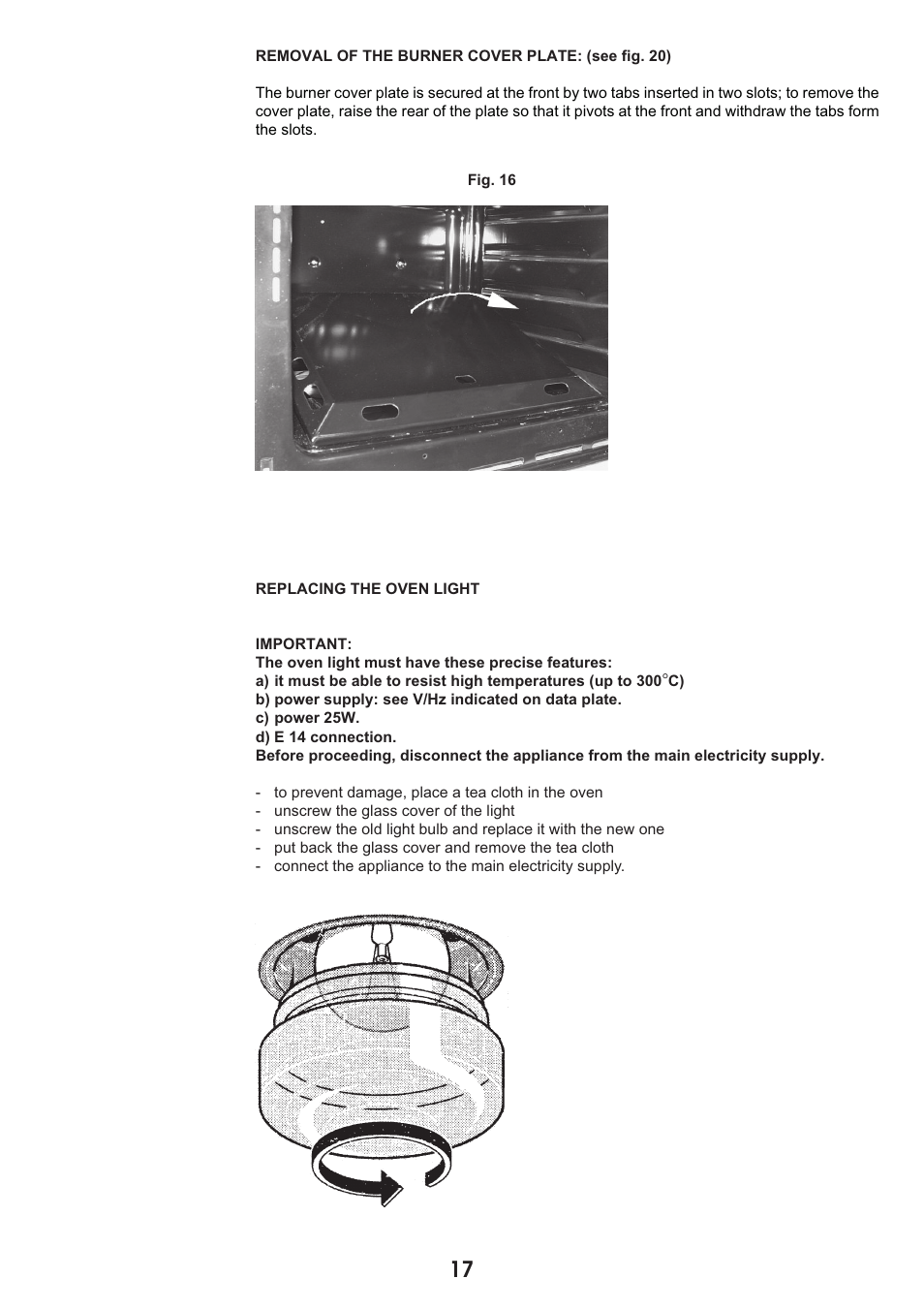 Caple C2500SS User Manual | Page 17 / 20