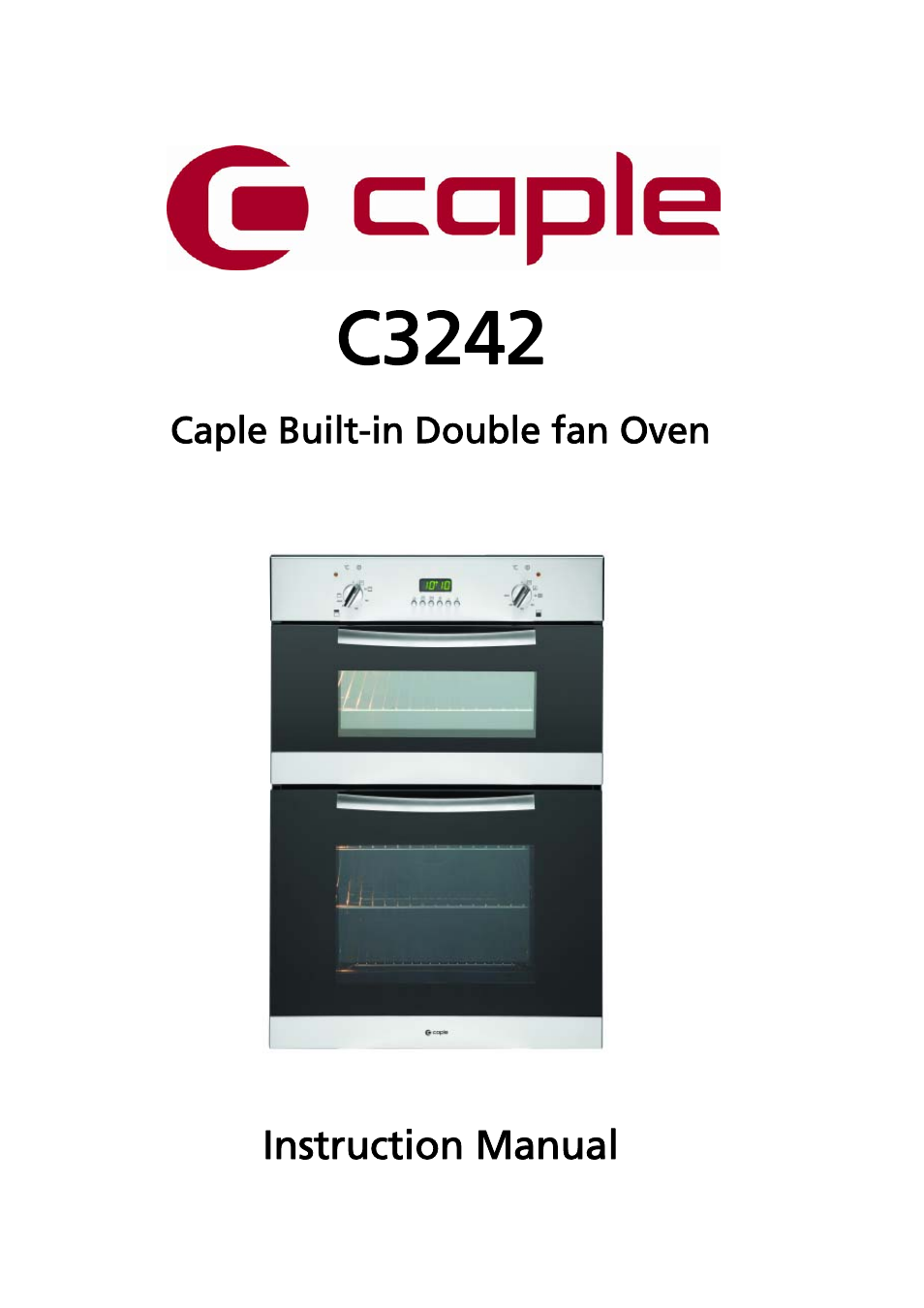 Caple C3232 User Manual | 15 pages