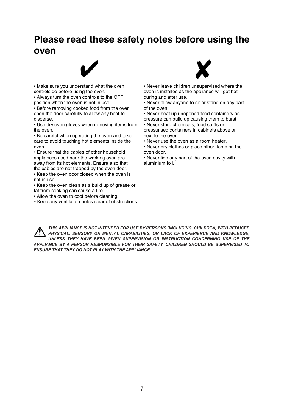 Caple C3232 User Manual | Page 7 / 15